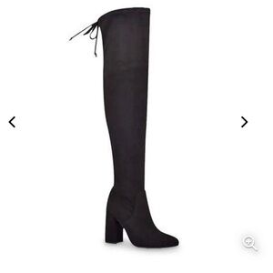 Unisa - Women's Jaydi Black Suede Over-the-Knee Boots